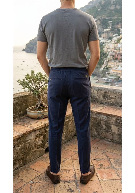 Pantalaccio Leggero con Coulisse e Pinces MANUEL RITZ | Pantaloni | MU.P1688.17308300300